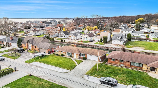 birds eye view of property featuring a residential view