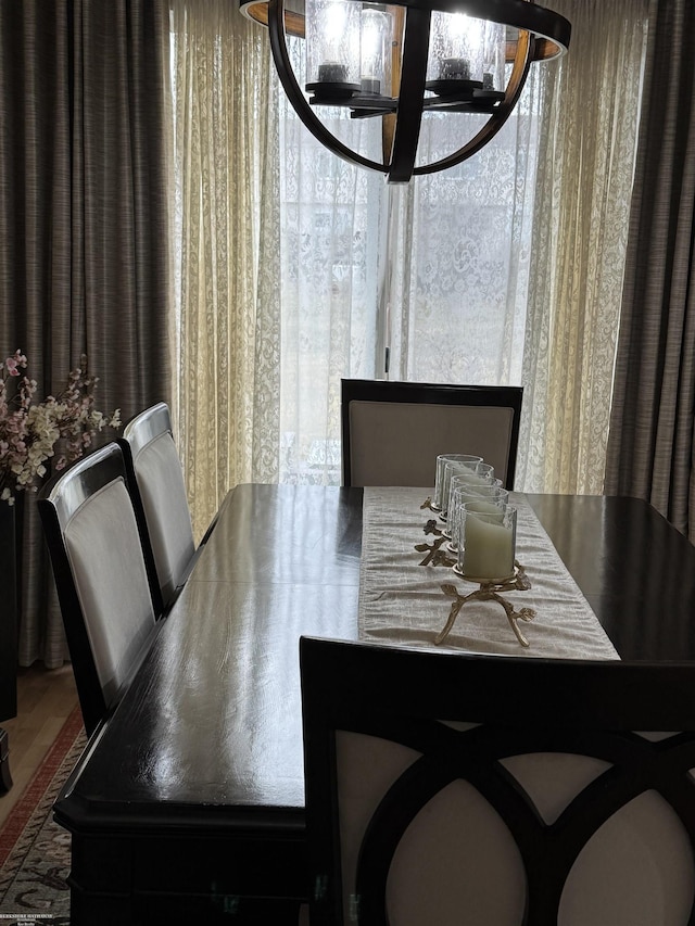 view of dining area