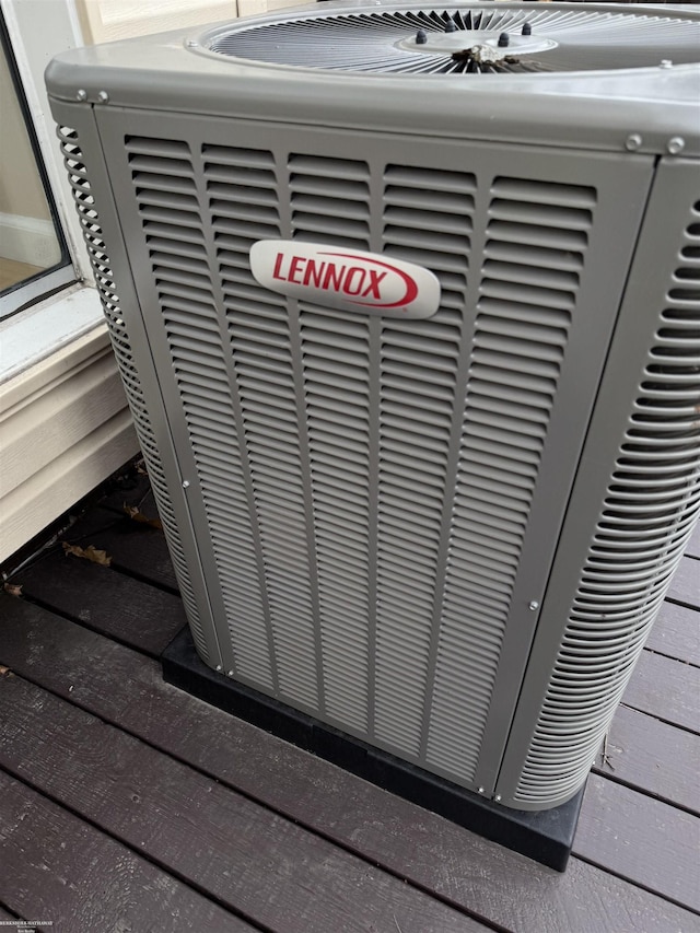 details with central AC unit