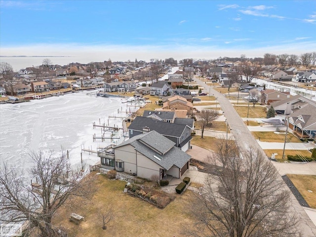 birds eye view of property featuring a residential view