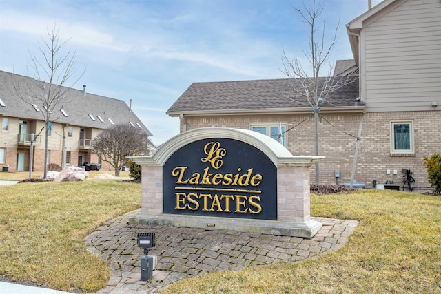 25540 Waterview Dr, Harrison Twp, MI 48045 - community sign featuring a yard
