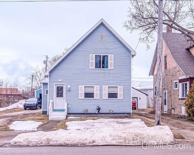 view of front of home with entry steps