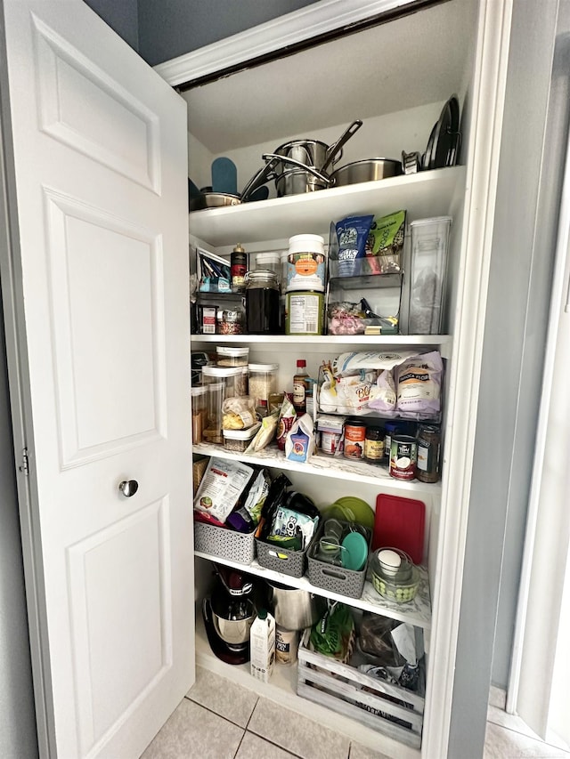 view of pantry