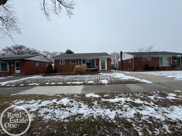 view of ranch-style home