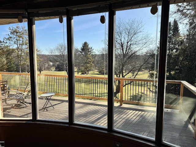 view of doorway to outside