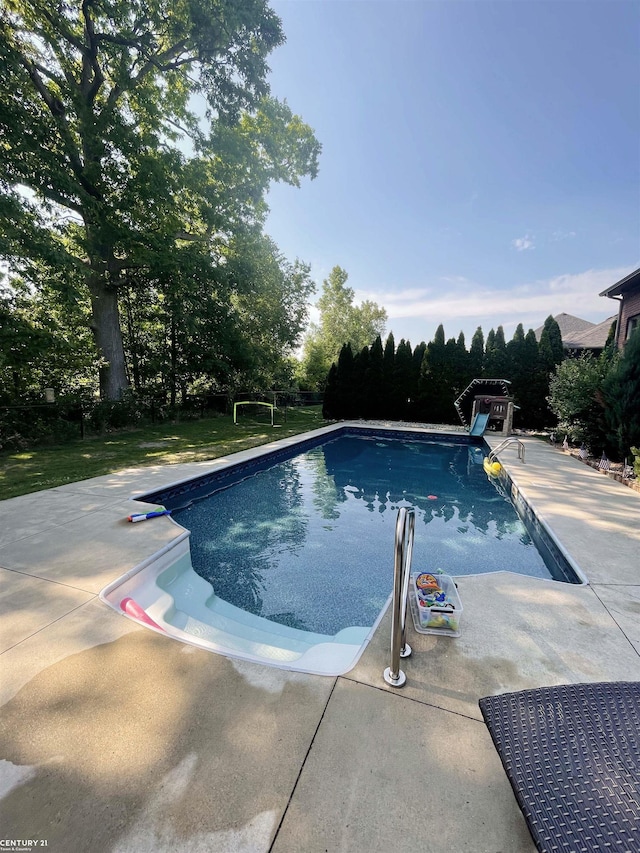 pool featuring a patio