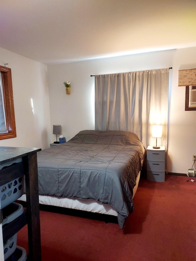 bedroom with carpet floors