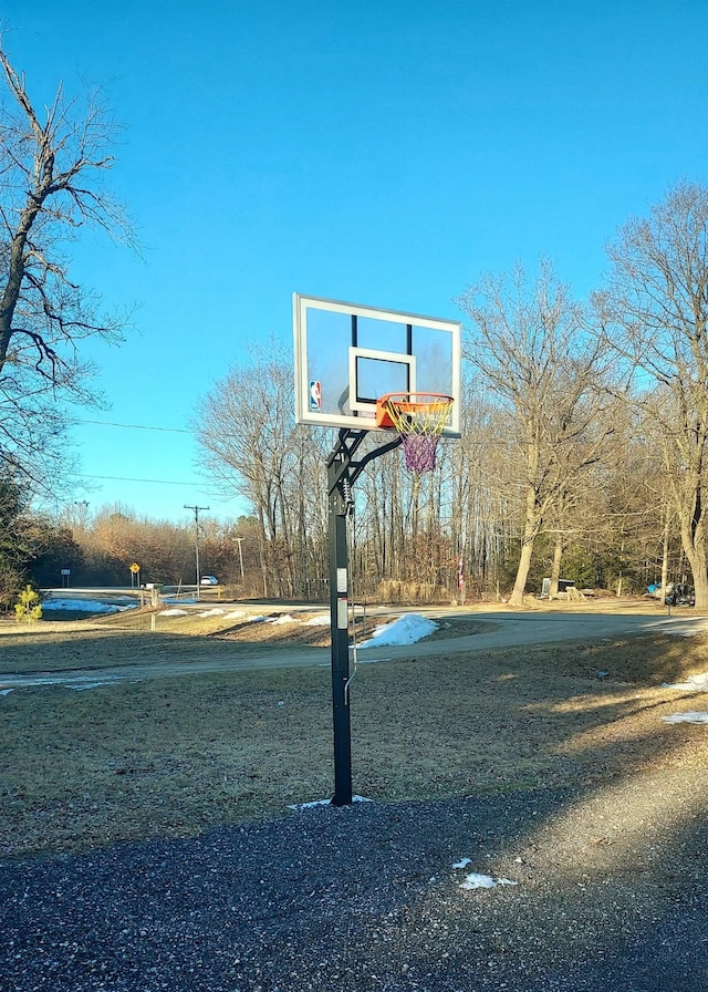 view of basketball court