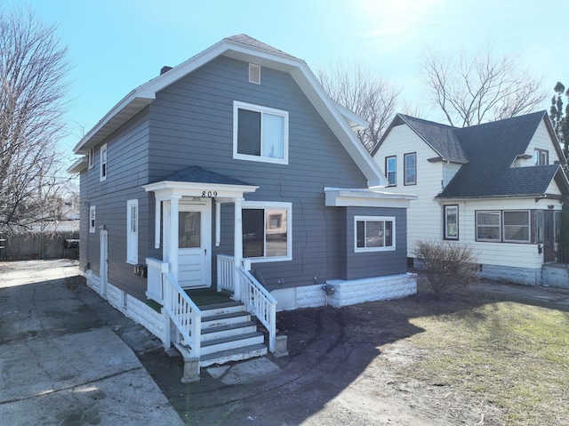 view of front of home