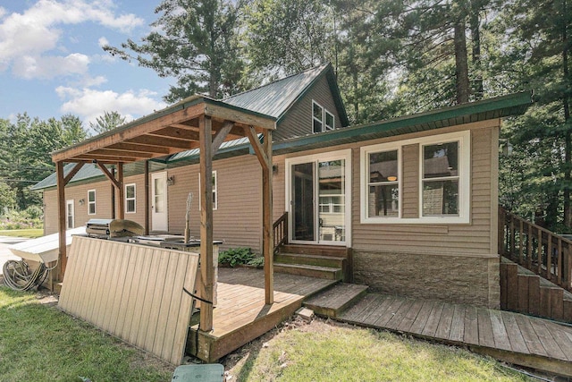 view of outbuilding with entry steps