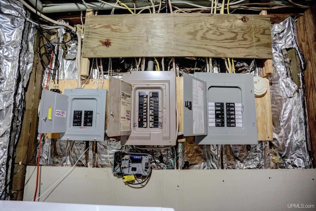 utility room featuring electric panel