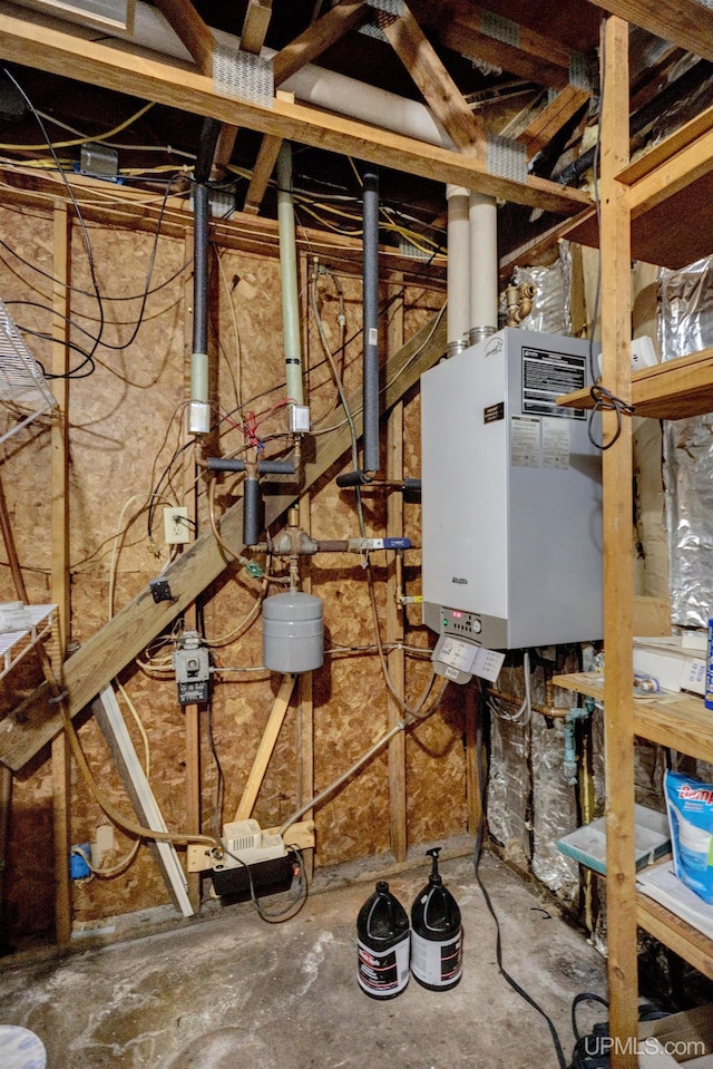 utilities with tankless water heater