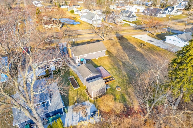 bird's eye view featuring a residential view