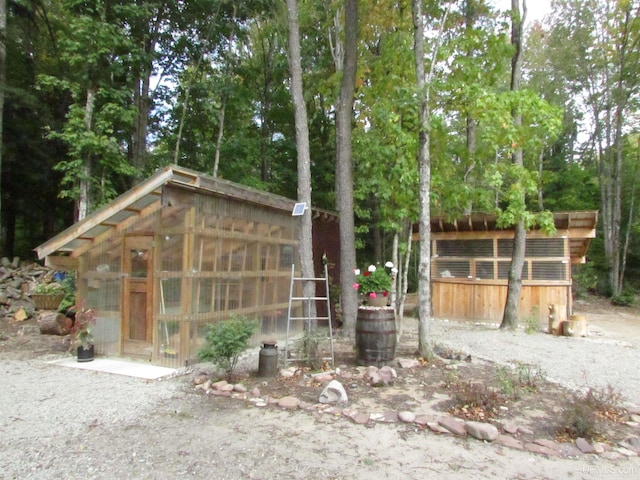 view of greenhouse