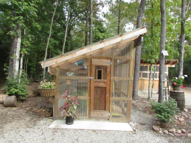 view of poultry coop