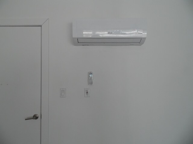 room details with a wall mounted air conditioner