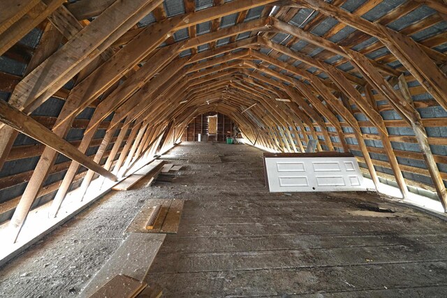 view of attic