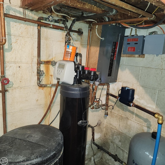 utility room featuring electric panel