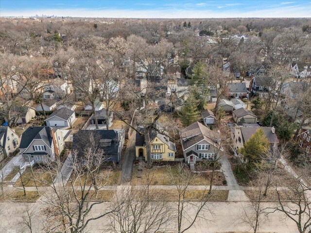 drone / aerial view featuring a residential view