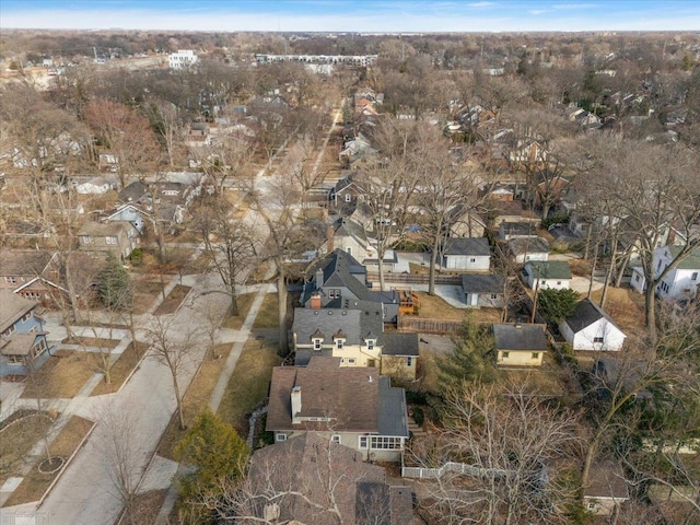 drone / aerial view featuring a residential view