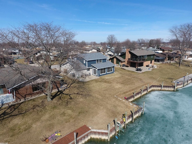 birds eye view of property featuring a residential view