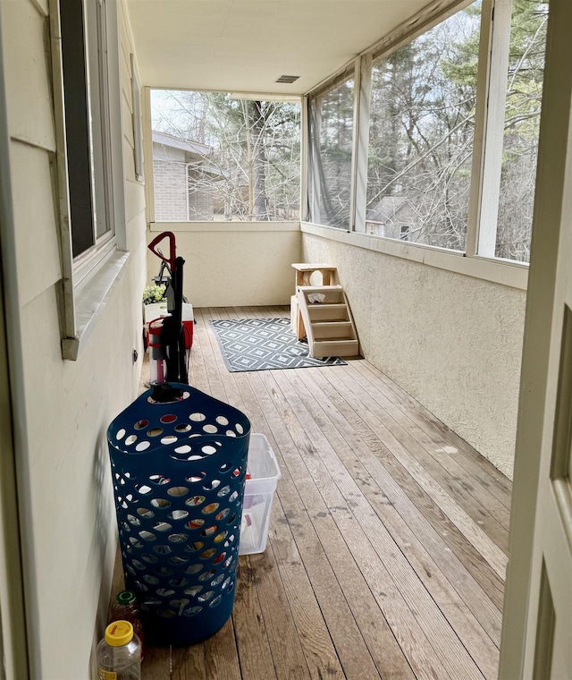 sunroom with visible vents