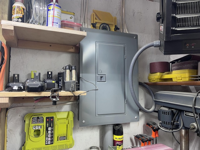 utility room with electric panel