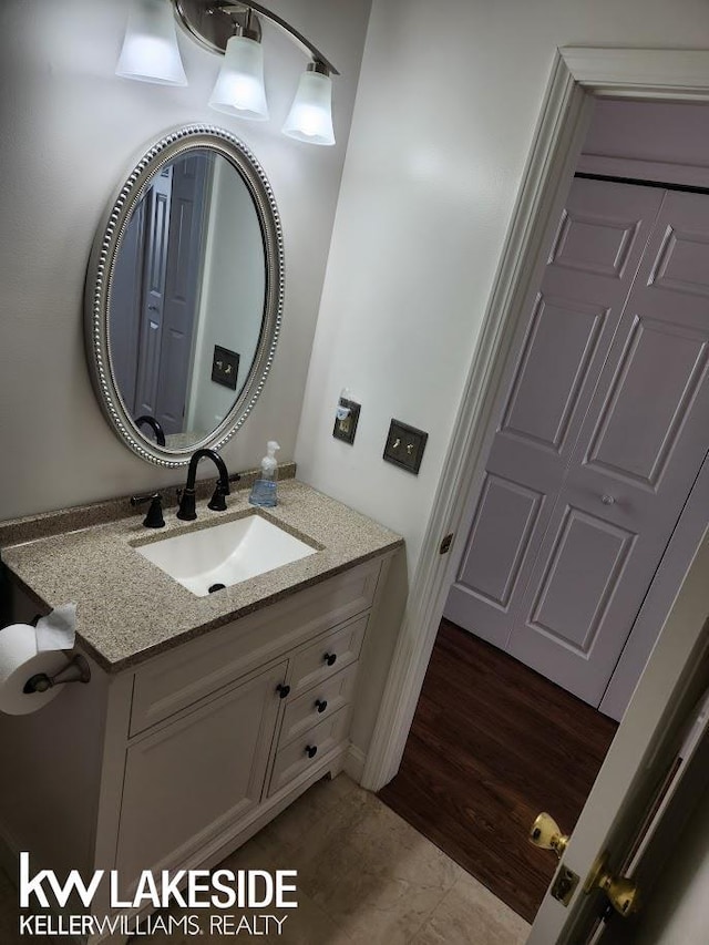 bathroom featuring vanity