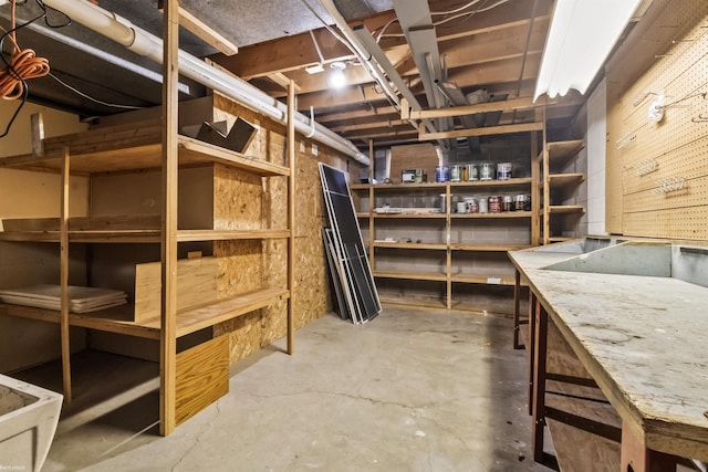 view of storage room