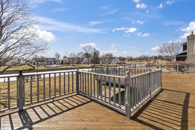 deck featuring a residential view