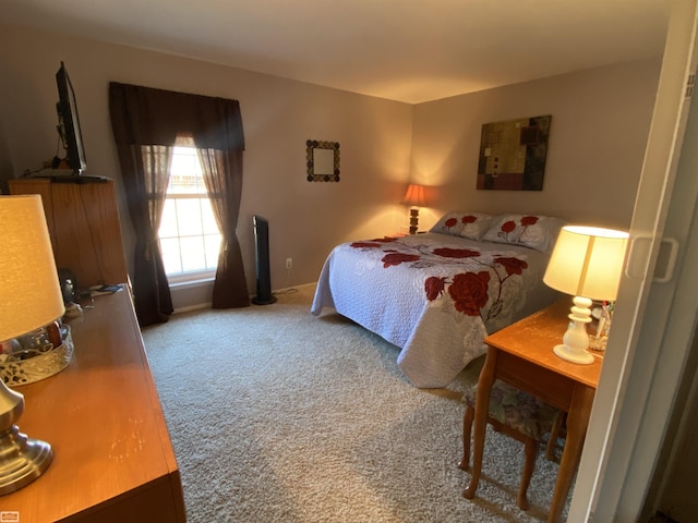 bedroom featuring carpet flooring