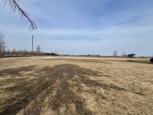 view of yard featuring a rural view