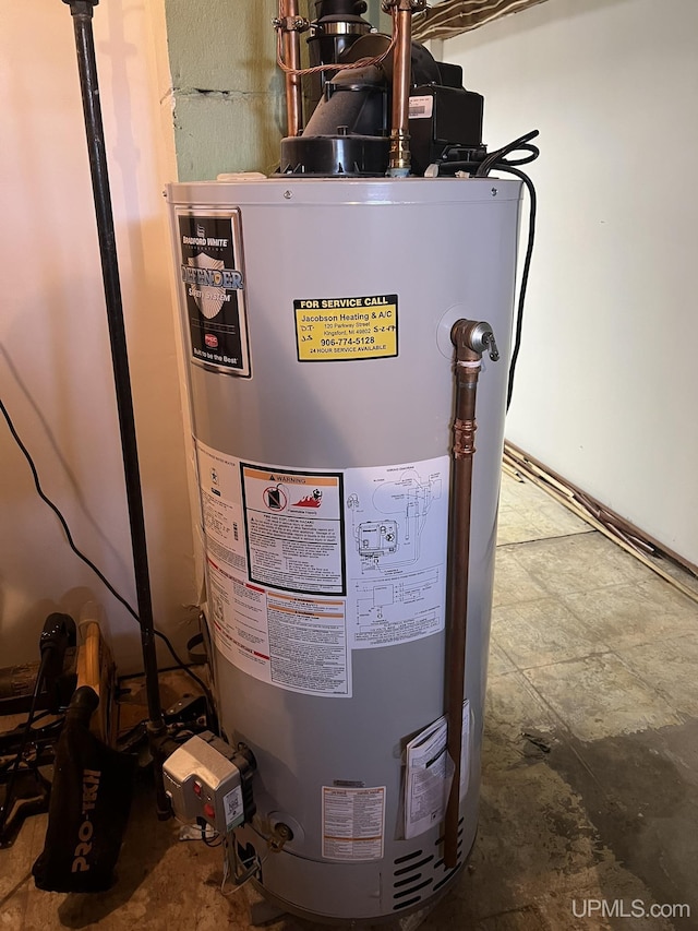 utilities featuring water heater