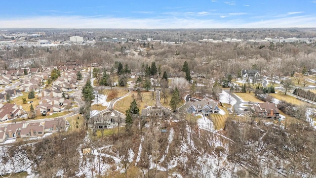 birds eye view of property featuring a residential view