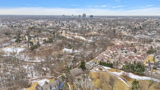 birds eye view of property featuring a residential view