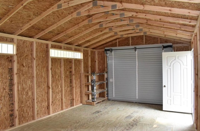 view of storage room