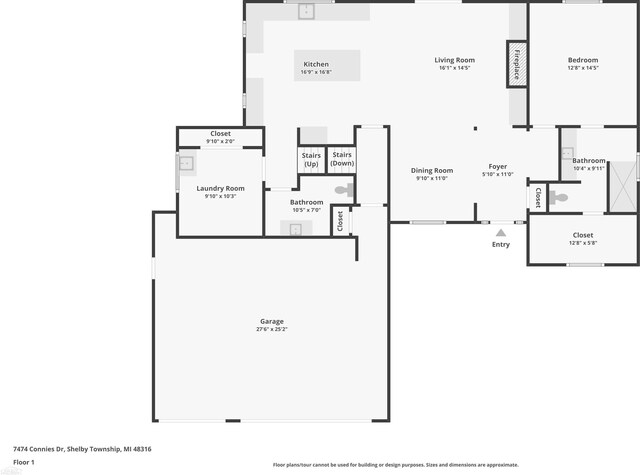 7474 Connies Dr, Shelby Twp, MI 48316 - floor plan