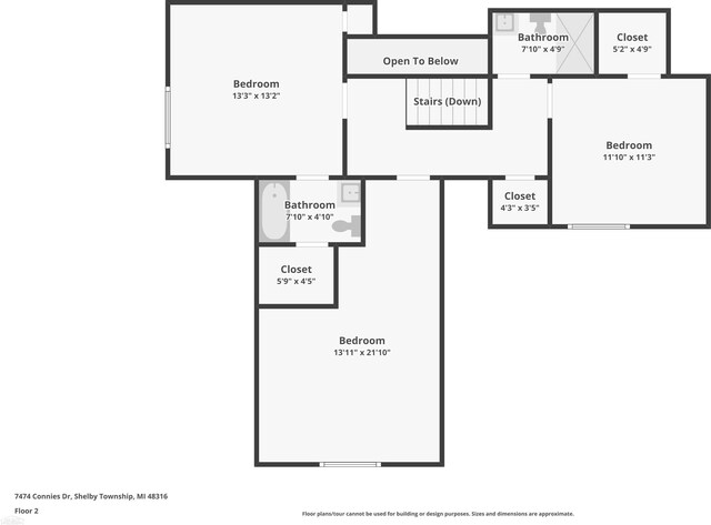 7474 Connies Dr, Shelby Twp, MI 48316 - view of layout