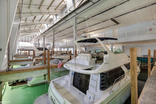 65 Sea Ray Blvd Unit 7, Harrison Twp, MI 48045 - view of dock featuring boat lift