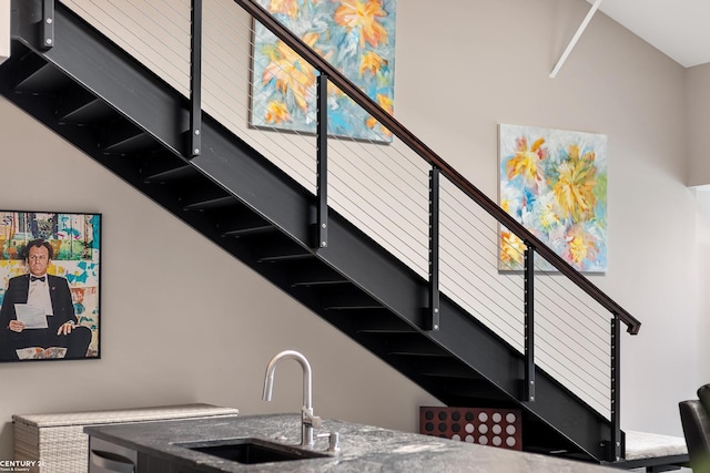 65 Sea Ray Blvd Unit 7, Harrison Twp, MI 48045 - interior space featuring a sink and stairs