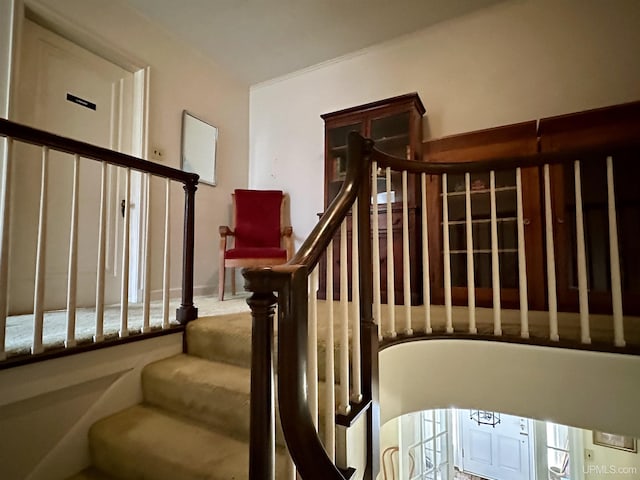 view of stairs