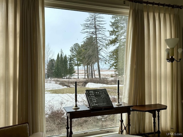 view of doorway to outside