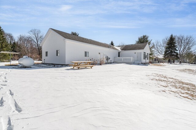 102 Phoxy Ln, Indian River, MI 49749 - view of snow covered back of property