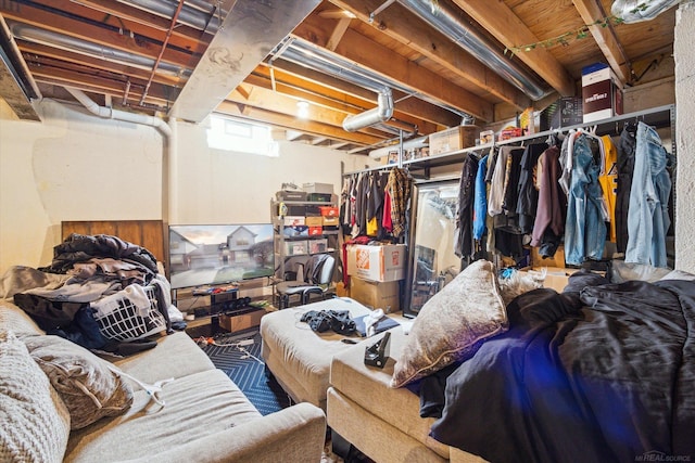 view of basement