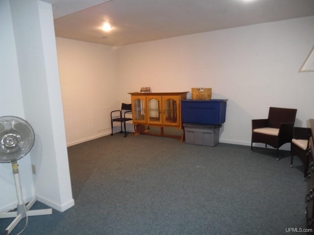 49436 S Superior Rd, Houghton, MI 49931 - misc room featuring baseboards and carpet floors