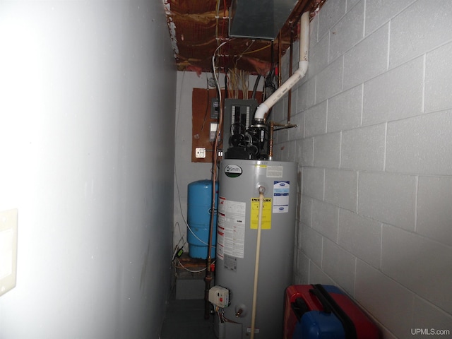 49436 S Superior Rd, Houghton, MI 49931 - utility room with water heater