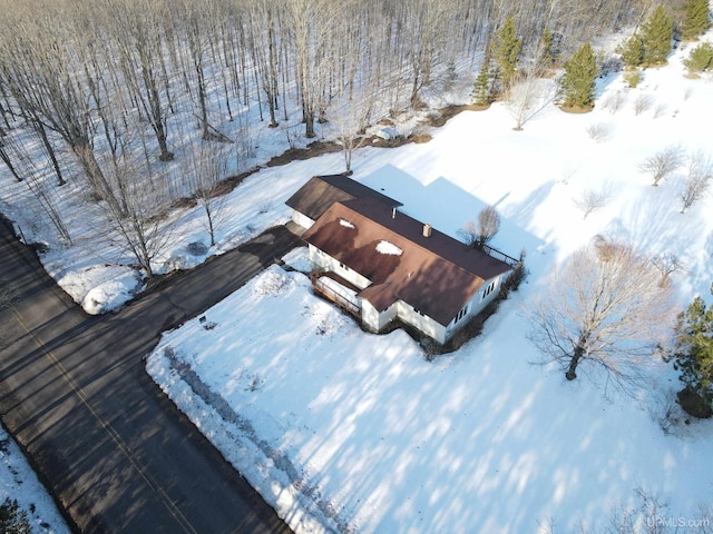 49436 S Superior Rd, Houghton, MI 49931 - view of snowy aerial view