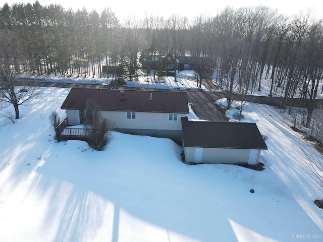 49436 S Superior Rd, Houghton, MI 49931 - view of snowy aerial view