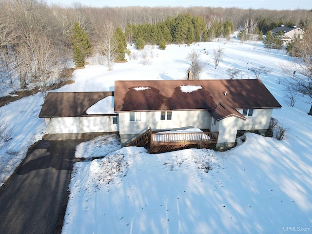 49436 S Superior Rd, Houghton, MI 49931 - view of snowy aerial view
