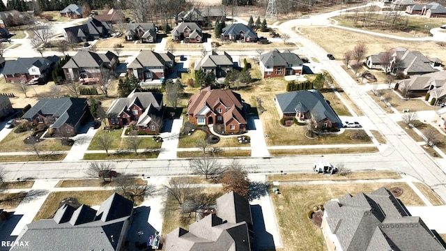 55763 Omni Dr, Shelby, MI 48315 - bird's eye view featuring a residential view